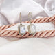 Lustre Square Moonstone Earrings