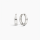 Gia Classic White Gold Hoops