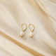 Pearl Gold Dangle Earrings