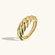Vintage Croissant Gold Ring