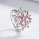 Pink Cherry Blossom Crystal RIng