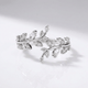 Crystal Leaf Vine Ring