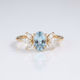 Gold Aquamarine Marquise Ring
