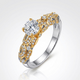 Gold Crown Inlaid Ring