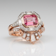 Pink Zirconia Empress Ring