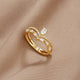 Chic Crystal Aura Ring