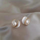 Elegant White Opal Earrings