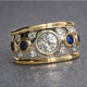 Vintage Gold Oval Stone Ring