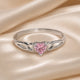 Rosalie Heart Zirconia White Gold Ring