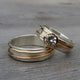 Vintage Fine Crystal Ring Set