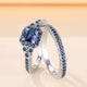Vionetta Sapphire Mosaic Ring Set