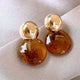 Honey Glow Teardrop Earrings