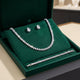 Gorgeous Clear Round Cubic Zirconia Full Set