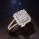Square Shape Zirconia Wedding Ring