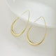 Sunlit Gold Hoop Earrings