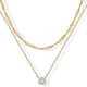 Layered Halo Necklace | Gold
