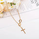 Eternal Cross Pendant Necklace | Gold