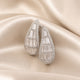 White Gold Cascade Hoop Earrings
