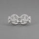 Isla Marina White Gold Crystals Ring