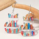 Colorful Cat Drop Earrings