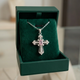 Celestial Pink Cross Necklace