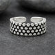 Sterling Silver Vintage Polka Dot Ring