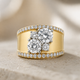 Vintage Gold Zirconia Radiance Ring
