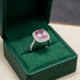 Cushion Pink Sapphire Ring