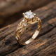 Exquisite Exotic Zirconia Ring