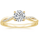 Le Jane Crystal Gold Ring