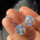 White Gold Zirconia Drop Earrings