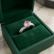 Moonlit Pink Contour Ring