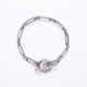 Link T-Bar White Gold Bracelet