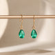 Colette Dufray Emerald Minimalist Earrings