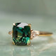 Vintage Inspired Emerald Gold Ring