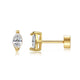 Pear Cut Earrings | Gold