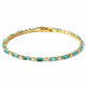 Natural Turquoise Stone Gold Bracelet