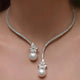 Natalia | Elegant and Bright Necklace with Sterling Silver Pearls