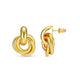 Statement Interlocking Gold Earrings