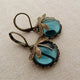 Vintage Dragonfly Gold Earrings