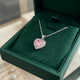 Pink Heart Radiance Necklace