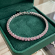 Pink Sapphire Tennis Bracelet