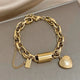 Heartened Gold Vintage Bracelet