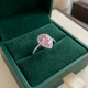 Teardrop Pink Sapphire Ring