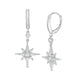 Vudu Star White Gold Earrings