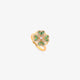 Emerald Clover Spinner Ring | Gold