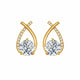 Arielle Gold Zirconia Earrings