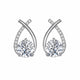 Arielle White Gold Zirconia Earrings