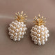Pearl Pineapple Elegant Earrings