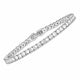 Crystals Tennis Whte Gold Bracelet